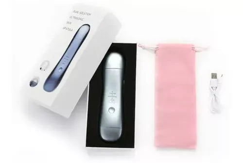 Skin Scrubber Espatula Ultrasónica+ Punta Caliente Abre Poro