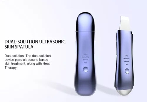 Skin Scrubber Espatula Ultrasónica+ Punta Caliente Abre Poro