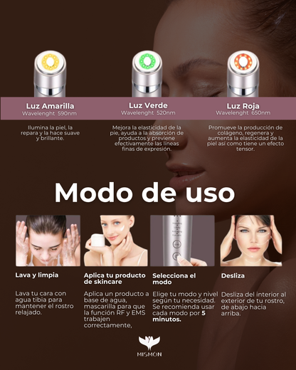Radiofrecuencia Facial con Microcorriente y Fototerapia LED