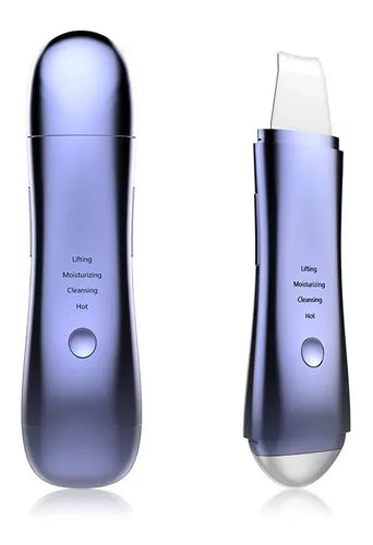 Skin Scrubber Espatula Ultrasónica+ Punta Caliente Abre Poro